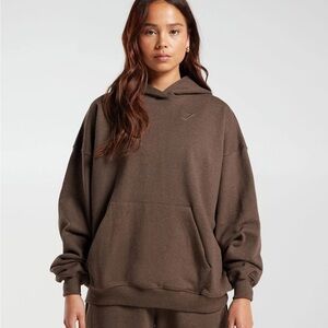 Gymshark Rest Day Sweats Hoodie Brown